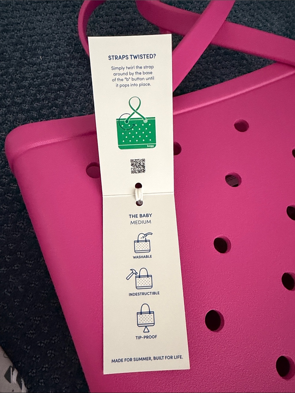 BOGG BAG Classic Tote - Bright Pink - Picture 4 of 6